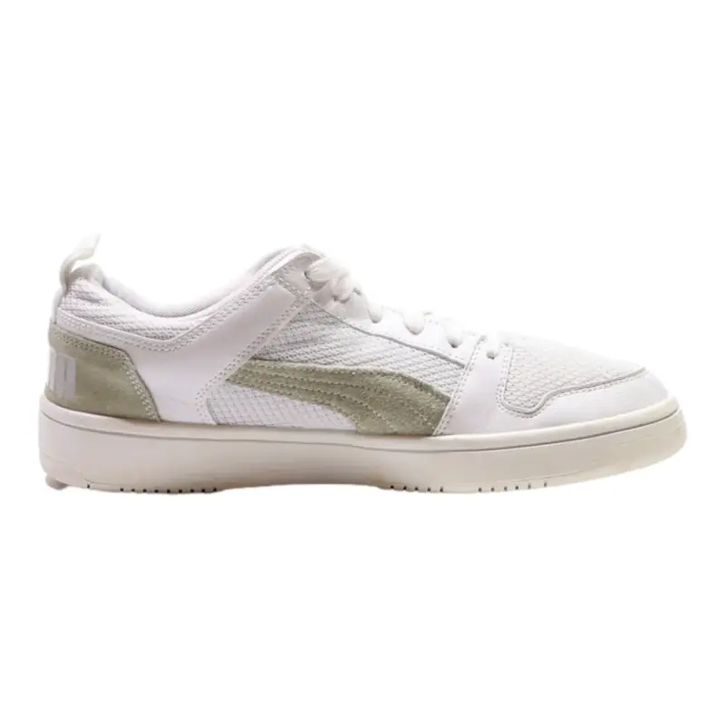PUMA Rebound Layup Lo Mesh Sneaker Trainers White Synthetic Mens UK 8.5