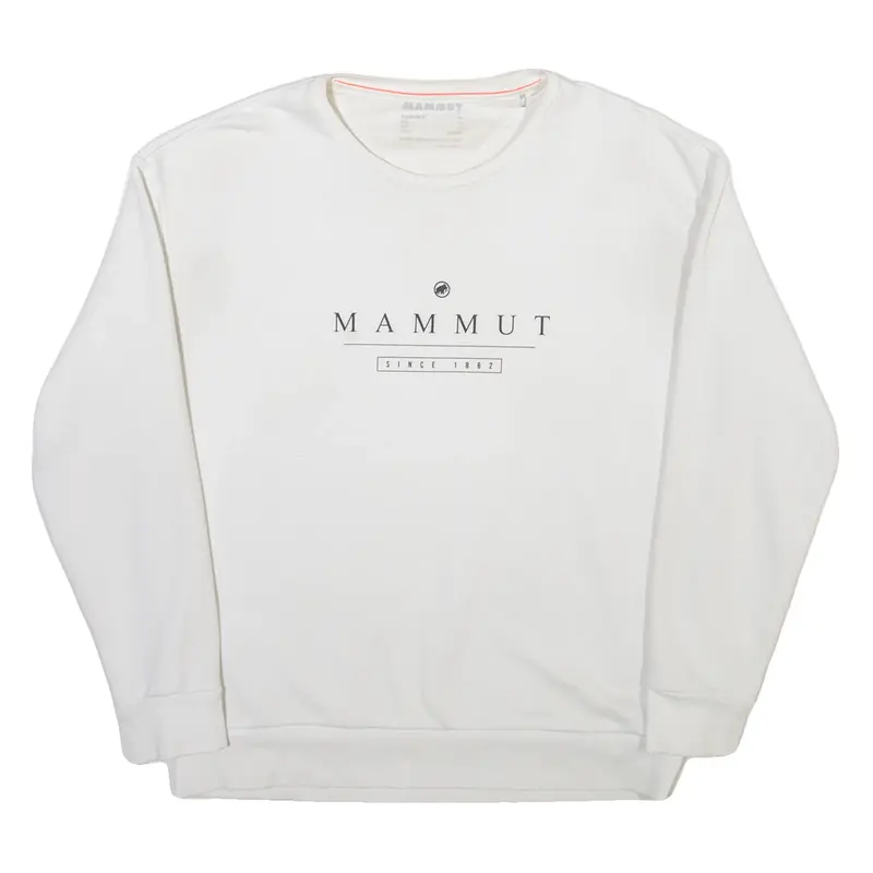 MAMMUT Mens Sweatshirt White M