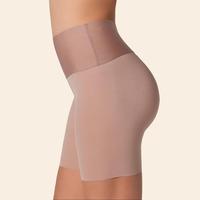 Leonisa Stay-in-Place Seamless Shorts for Women - High Waisted Shapewear Tummy Control Dress Fabric
