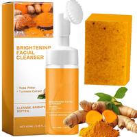 Turmeric Wash and Care two PieceSetTurmericCleansing Mousse, Turmeric SoapFacialCleansing Skincare FacialCleansing CleanserFa...