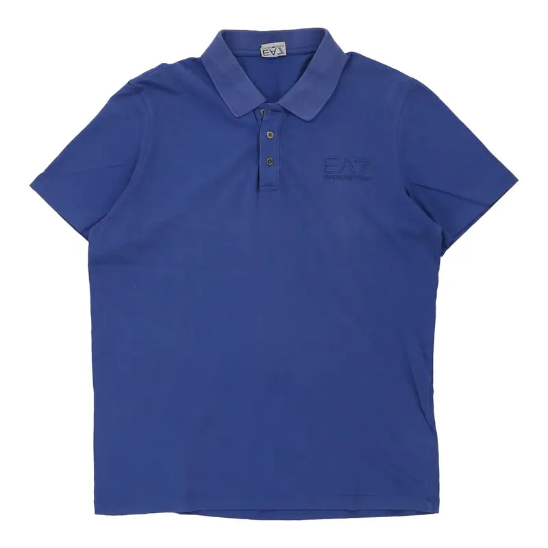 Emporio Armani Polo Shirt - XL Blue Cotton