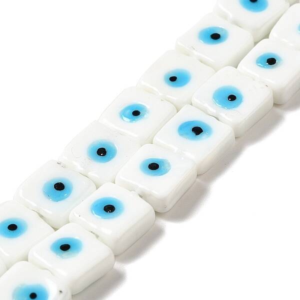 Handmade Evil Eye Lampwork Beads Strands