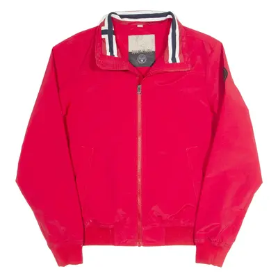 NAPAPIJRI Mesh Lined Mens Bomber Jacket Red M