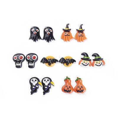 Halloween Theme Resin Cabochons
