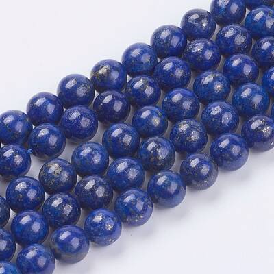 Natural Lapis Lazuli(Filled Color Glue) Beads Strands