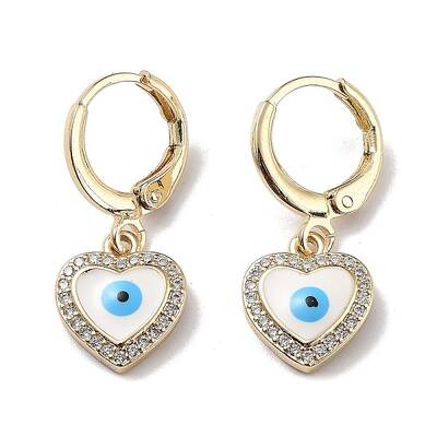 Real 18K Gold Plated Brass Dangle Leverback Earrings