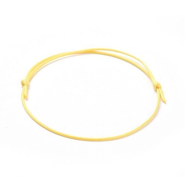 Eco-Friendly Korean Waxed Polyester Cord Bracelet Making
