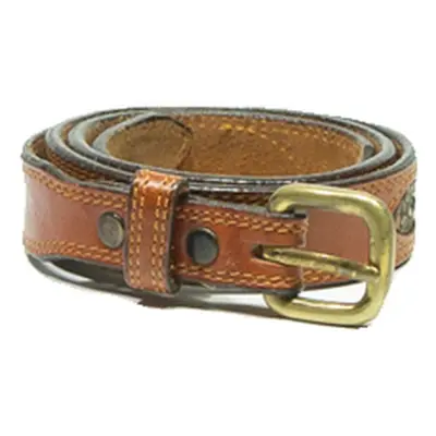 Girls Belt Brown Leather 34