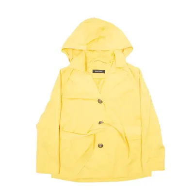 ELLEN TRACY Rain Jacket Yellow Womens L