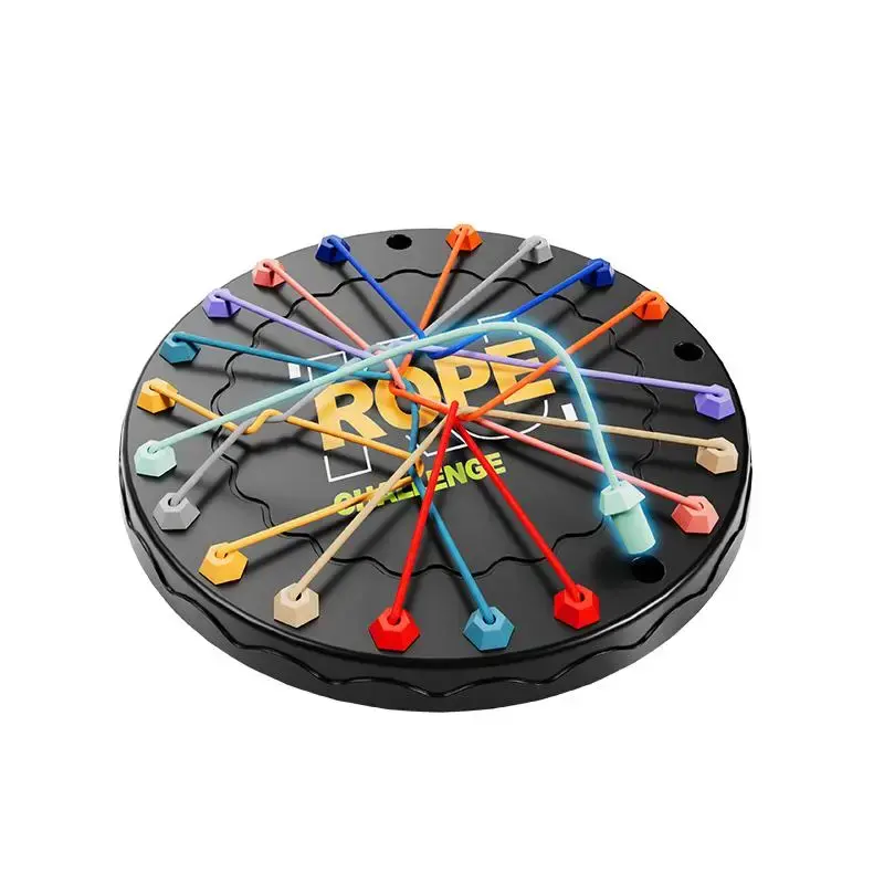 Rope Untangling Table Game, 1 Set Logic Puzzle Board Game, Parent-child Interactive Game, Educational Toy for Kids