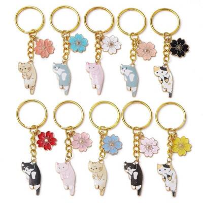 Alloy Enamel Pendants Keychain