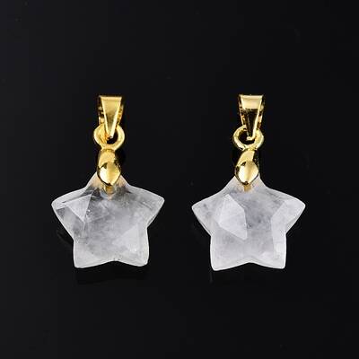 Natural Quartz Crystal Charms
