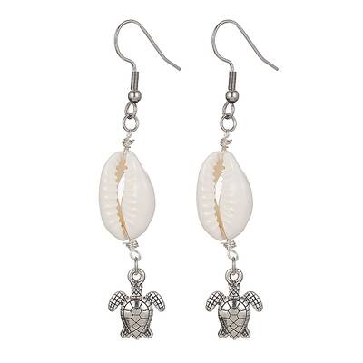 Natural Shell Dangle Earrings