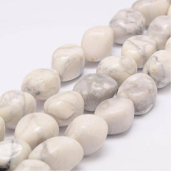 Natural Howlite Bead Strands