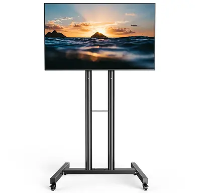 Forged Stand Rolling tv stand on wheels for 23-70\