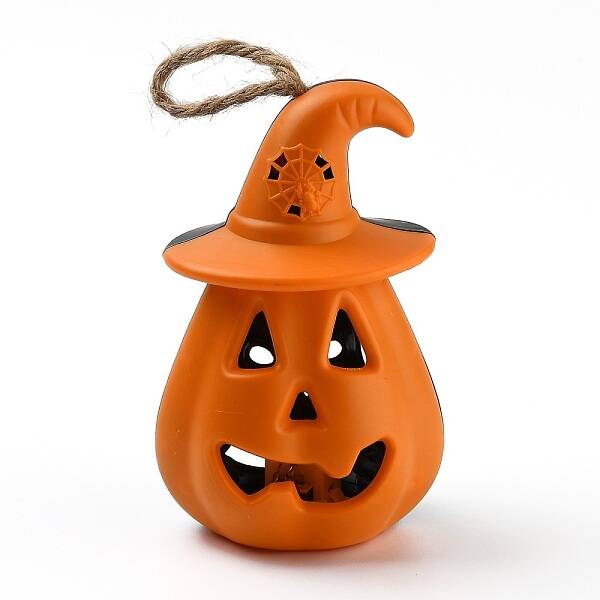 Halloween Resin LED Pumpkin Jack-O'-Lantern Light