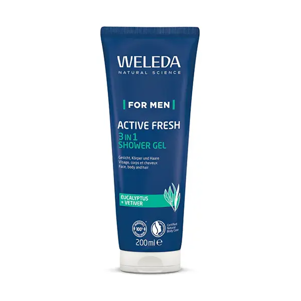 Weleda Gel Doccia Uomo For Men Active Fresh (Gel Doccia 3 In 1) 200 Ml