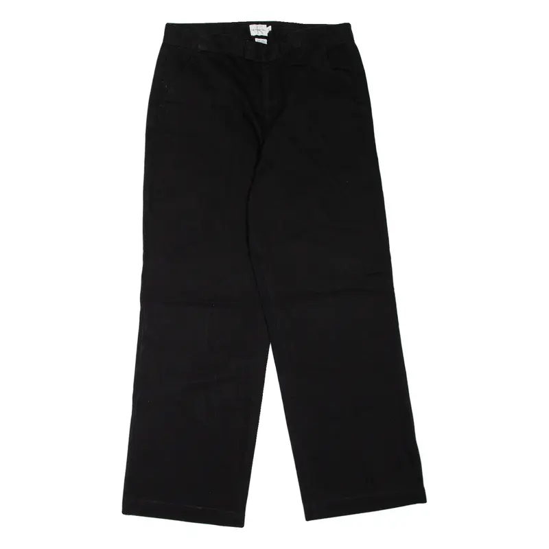 CALVIN KLEIN JEANS Womens Trousers Black Loose Straight W30 L27