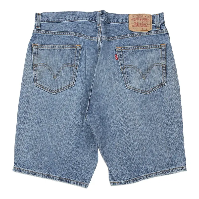 505 Levis Denim Shorts - 36W 10L Blue Cotton