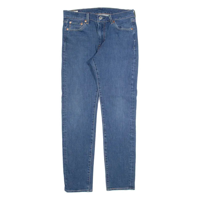LEVI'S 510 BIG E Jeans Mens Blue Slim Skinny Stone Wash W30 L29