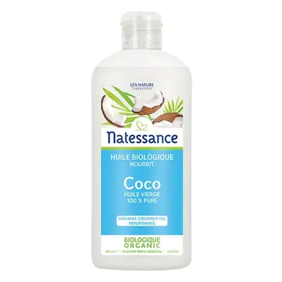 Natessance Organic Coconut Oil 100% Pure 250ml