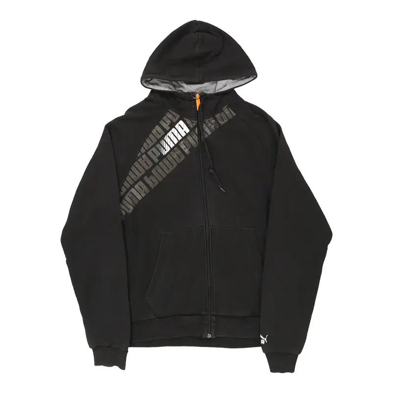 Puma Spellout Hoodie - XL Black Cotton