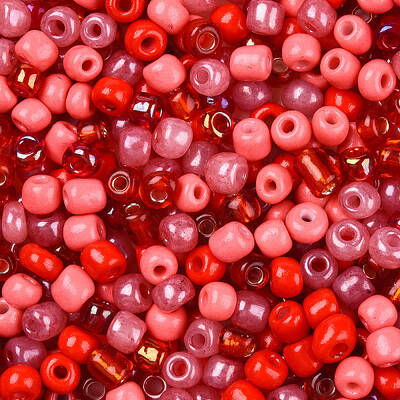 Opaque & Transparent Inside Colours Glass Seed Beads