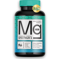 Spectrum 5 Magnesium | 5-in-1 Magnesium Complex + 72 Trace Minerals for Enhanced Absorption | 500mg of Magnesium per Serving ...