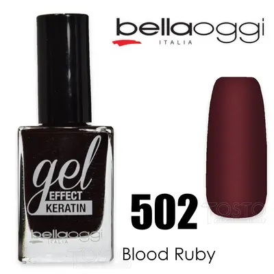 Gel effect keratin gel effect nail polish with keratin 502