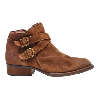 BORN Ankle Boots Brown Suede Womens UK 6.5