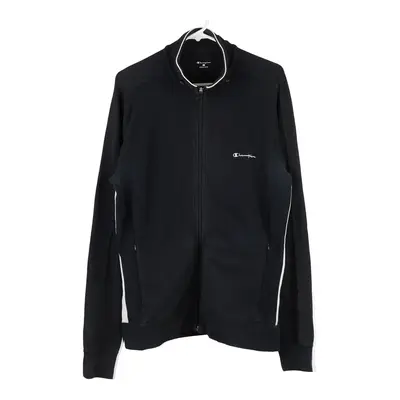 Champion Zip Up - Large Black Cotton Blend
