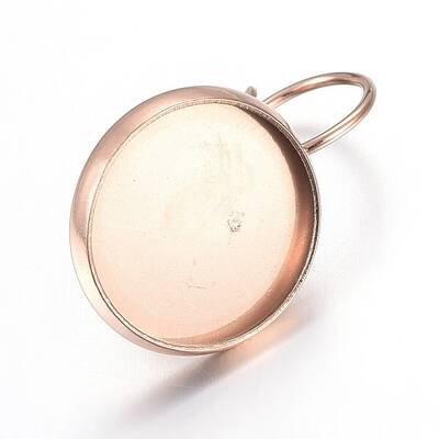 Ion Plating(IP) Stainless Steel Leverback Earring Settings