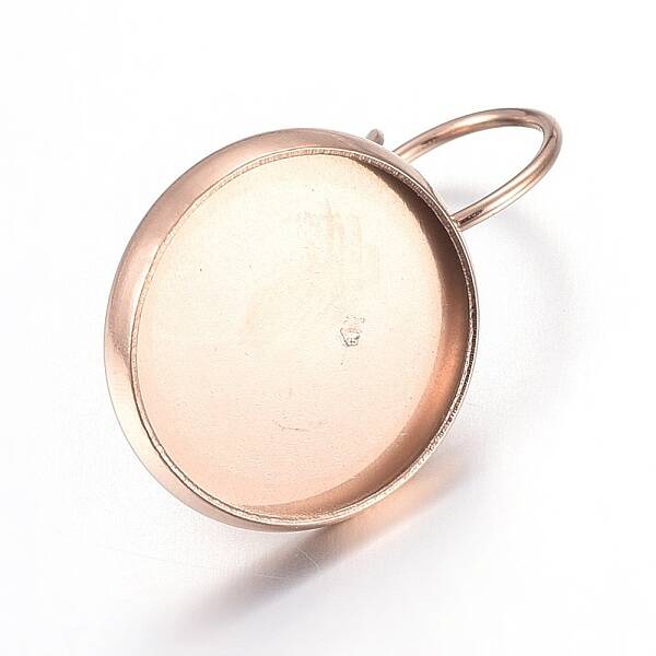 Ion Plating(IP) Stainless Steel Leverback Earring Settings