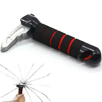 3 in 1 Car Door Auxiliary Handle, Multifunctional Car Door Auxiliary Handle, Portable Car Safety Hammer, Car Interior Accesso...