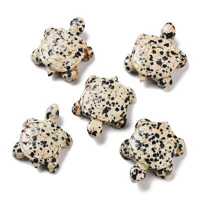 Natural Dalmatian Jasper Carved Beads