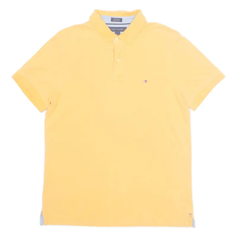 TOMMY HILFIGER Mens Polo Shirt Orange M