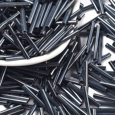 Glass Bugle Beads