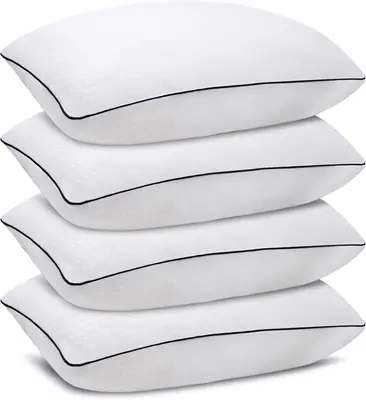 Premium Hotel Collection Bed Pillows 2-Pack - Advanced Support & Plush Comfort for All Sleep Positions