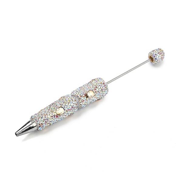 Polymer Clay Rhinestones Ball-Point Pen