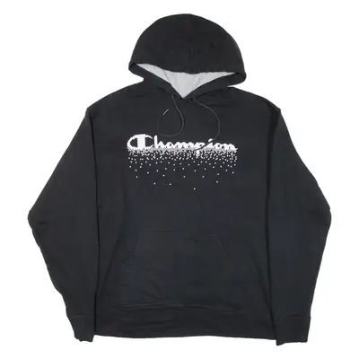 CHAMPION Mens Black Hoodie XL