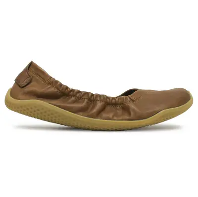 Vivobarefoot Asana Yin Ballerina Leather Women's Slip On Shoes - Tan - Size:US 10 Women