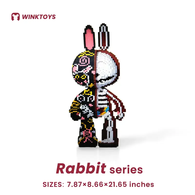 Rabbit Building Block,Winktoys building block,Rabbit Toys,Birthday Gift,Trend Decoration,Cool Gifts,Christmas Giftboy,girl