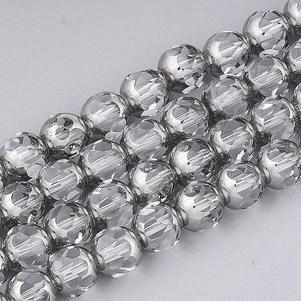 Electroplate Glass Beads Strands