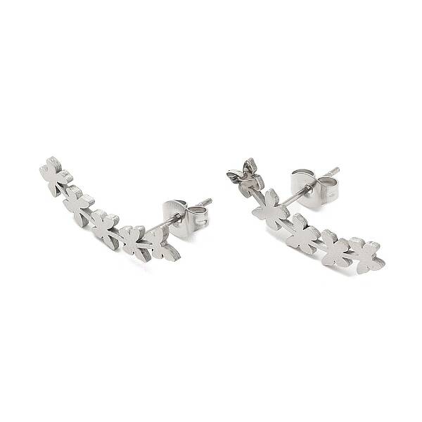 Non-Tarnish 304 Stainless Steel Stud Earrings