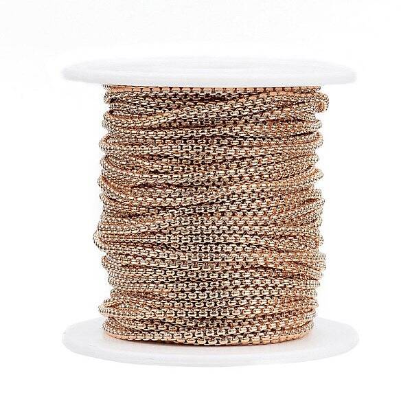 Ion Plating(IP) 304 Stainless Steel Box Chains