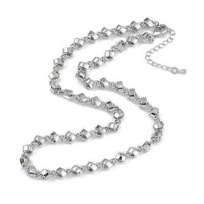 Rack Plating Brass Link Chain Necklaces for Women