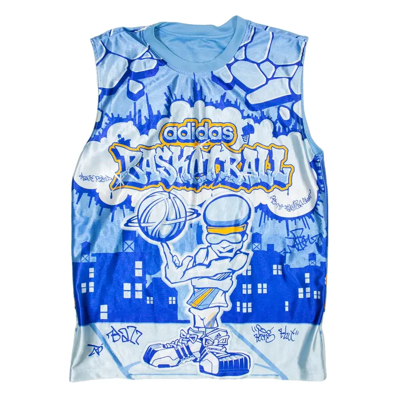 ADIDAS Mens Jersey Blue Sleeveless M