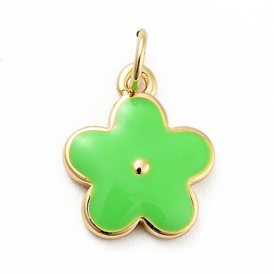 Rack Plating Brass Enamel Charms