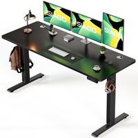 Electric Standing Desk Adjustable - 63 x 24 Inch Sit Stand up Desk with Cable Management - 3 Memory Preset Adjustable Height ...