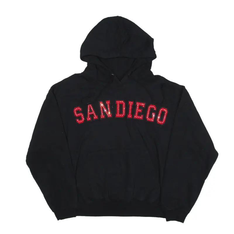 ACTIVE San Diego Hoodie Black Pullover Mens M